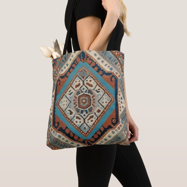 Beautiful Turkish Old Pattern Popular Collection Tote Bag (Close Up)