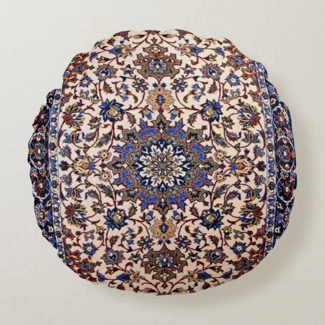 Beautiful Turkish traditional carpet    Round Pill Cushion (Front)