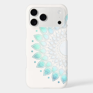 Beautiful Turquoise Lotus Flower Floral Mandala Ca
