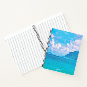 Beautiful Turquoise Ocean Waves  Notebook