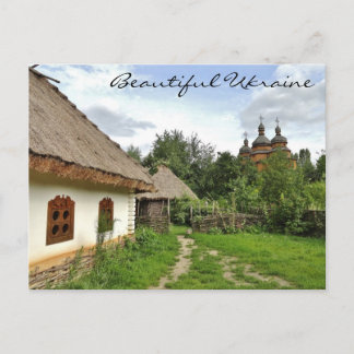 Beautiful Ukraine Postcard / Ukrainian Village