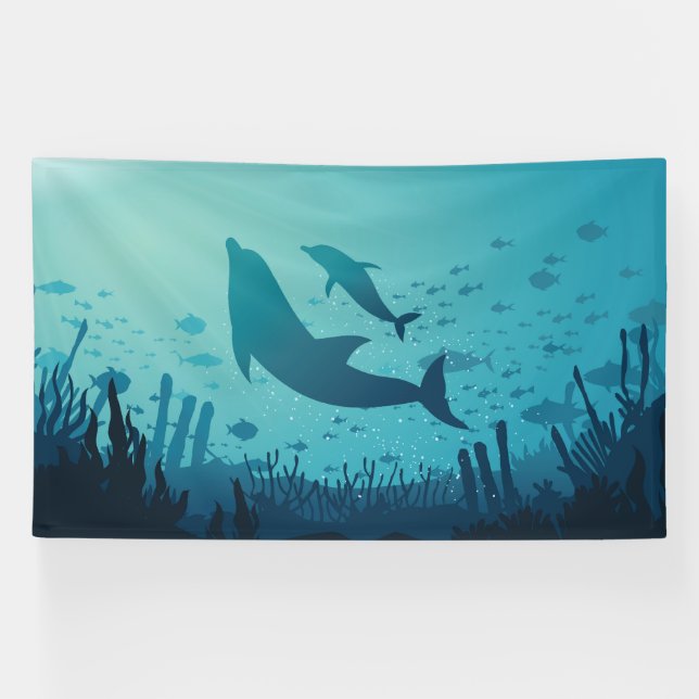 Beautiful Underwater Ocean Banner (Horizontal)