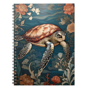 Beautiful Underwater Sea Turtle Notebook