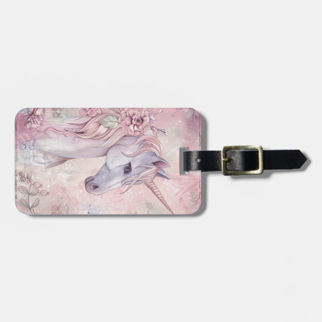 Beautiful unicorn Luggage Tag (Front Horizontal)
