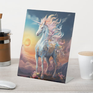 Beautiful Unicorn Pedestal Sign