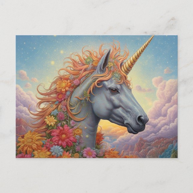 Beautiful Unicorn Postcard (Front)