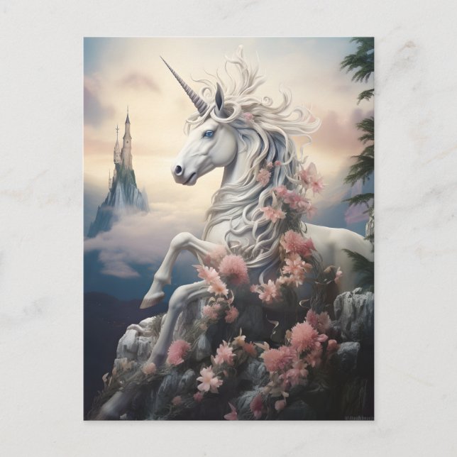 Beautiful Unicorn Postcard (Front)