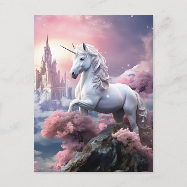Beautiful Unicorn Postcard (Front)