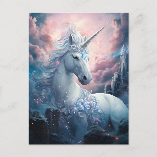 Beautiful Unicorn Postcard (Front)