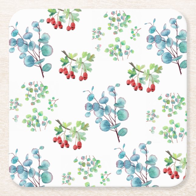 Beautiful unique 4th of July Paper Coasters (Front)