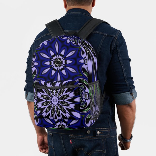 Beautiful unique Mandala flower design Printed Backpack (Insitu (Model))