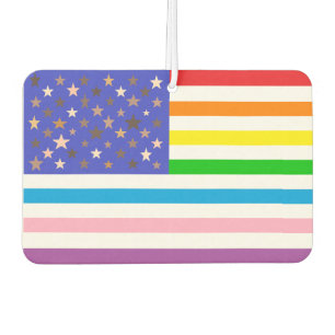Beautiful USA Flag Car Air Freshener