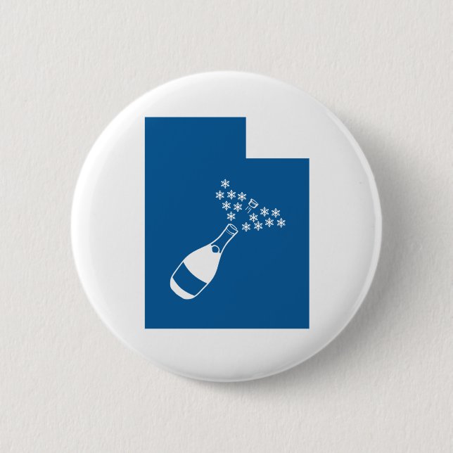 Beautiful Utah 6 Cm Round Badge (Front)