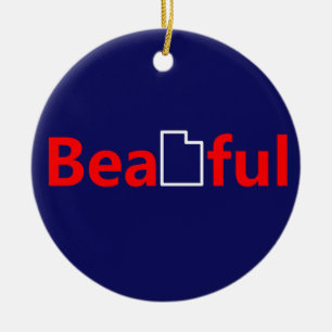 Beautiful Utah Ceramic Ornament