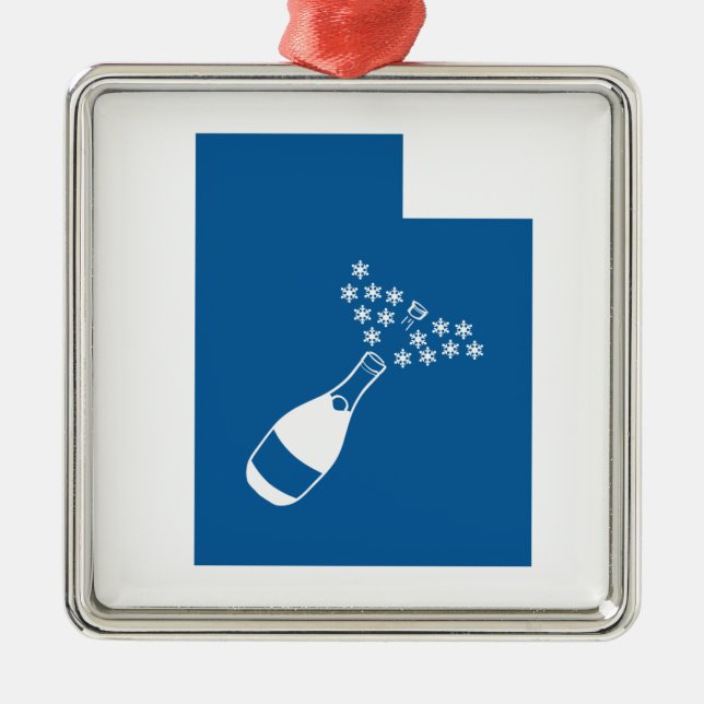 Beautiful Utah Metal Tree Decoration (Front)