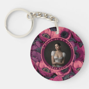 Beautiful Valentine Gifts For Men Anemones Flower Key Ring