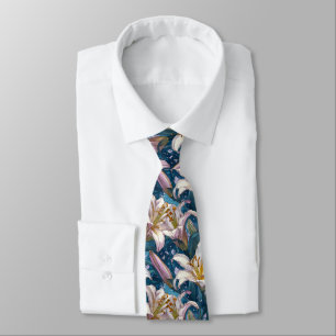 Beautiful Valentine Gifts For Men Lilies Flower Tie