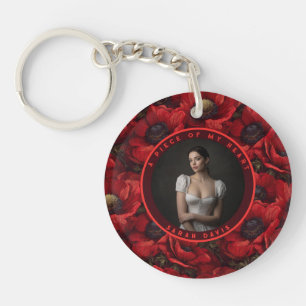 Beautiful Valentine Gifts For women Photo Anemones Key Ring