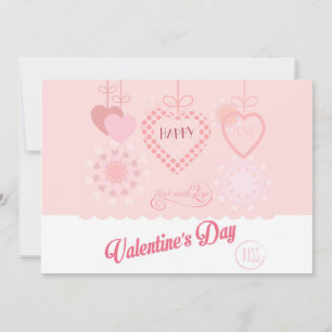 Beautiful Valentine's Day Modern design Boho Holiday Card