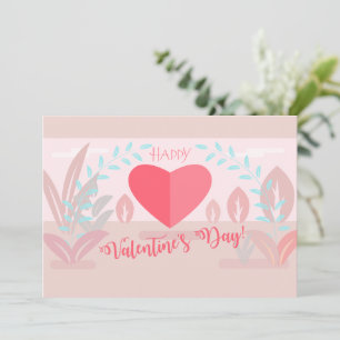 Beautiful Valentine's Day Modern design trendy Holiday Card