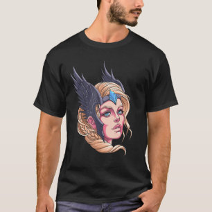 Beautiful Valkyrie Nordic Viking Sister Shield Mai T-Shirt