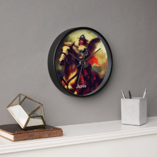 Beautiful Valkyrie on Horseback Clock