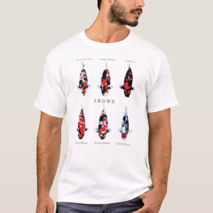 Beautiful Variety showa Koi Fish T-Shirt