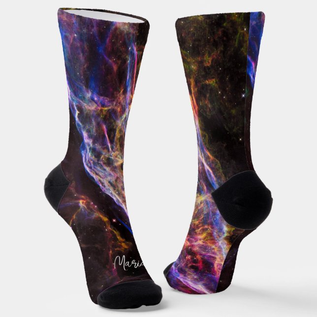 Beautiful Veil Nebula Socks (Angled)