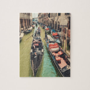 Beautiful Venice with Gondola Scene Jigsaw Puzzle