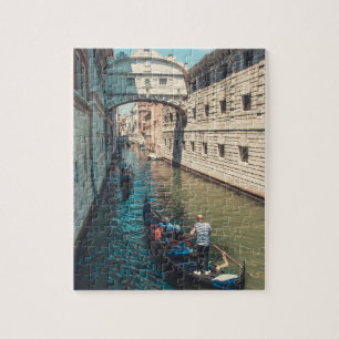 Beautiful Venice with Gondola Scene Jigsaw Puzzle