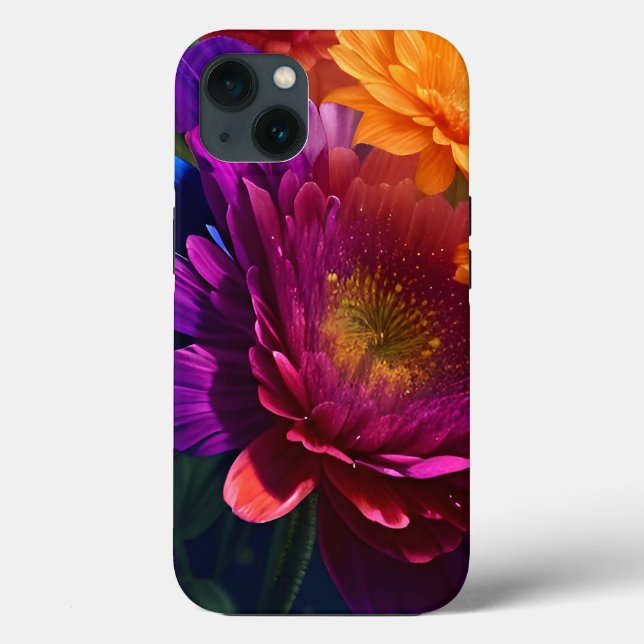 Beautiful Vibrant Flower Mix 2 Case-Mate iPhone Case (Back)