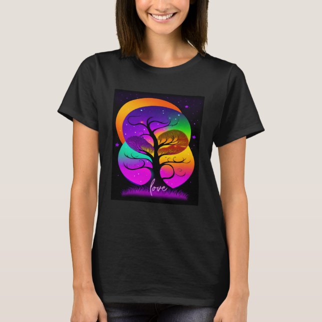 Beautiful Vibrant Tree Nature s Beauty  2 T-Shirt (Front)