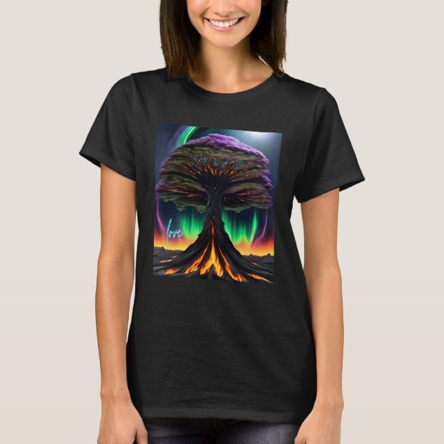 Beautiful Vibrant Tree Nature s Beauty  6 T-Shirt (Front)