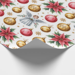 Beautiful Victorian Christmas Ornaments Wrapping Paper