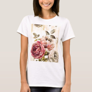 Beautiful Victorian Floral Painting T-Shirt