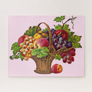 beautiful Victorian fruit basket Jigsaw Puzzle
