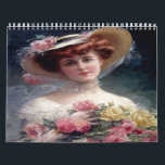 Beautiful Victorian Ladies Paintings  Calendar<br><div class="desc">Beautiful vintage art of lovely Victorian ladies.  Victorian Paintings  Calendar. On each month you can add the names of anyone having a Birthday,  Anniversary  or Wedding,  just add your information choose a font and colour. Very cute.</div>