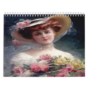 Beautiful Victorian Ladies Paintings  Calendar