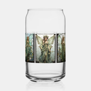 Beautiful Victorian Winged Fairies Stained Glass