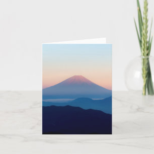 Beautiful view Mt. Fuji, Japan, Sunrise Card