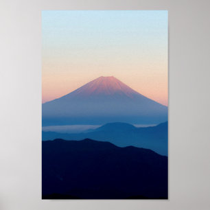 Beautiful view Mt. Fuji, Japan, Sunrise Poster