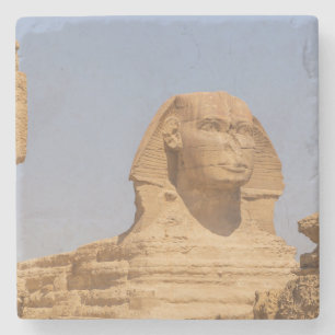 Beautiful View of Ancient Great Sphinx in Egypt Stone Coaster