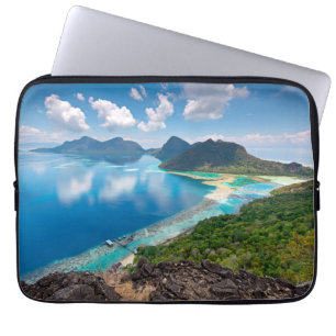 Beautiful View Top of Bohey Dulang Island Laptop Sleeve