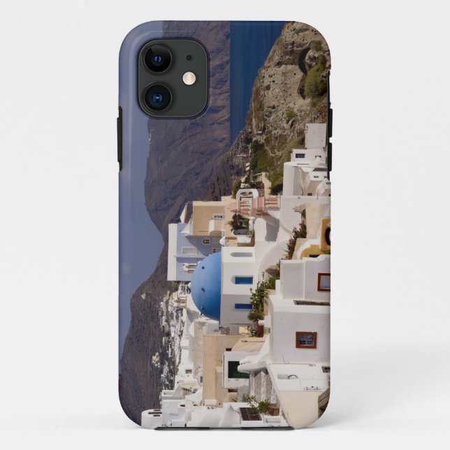 Beautiful village of Oia with white buildings Case-Mate iPhone Case (Back)
