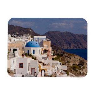 Beautiful village of Oia with white buildings Magnet