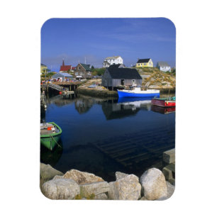 Beautiful village of Peggy's Cove with harbour Magnet