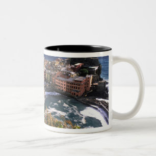 Beautiful Village of Vernazza in the Cinque Two-Tone Coffee Mug