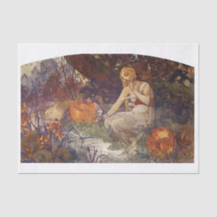 Beautiful vintage art decoupage tissue paper