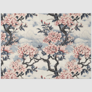 Beautiful Vintage Asian Inspired Cherry Blossom Tissue Paper