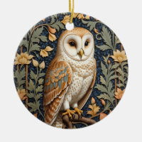 Beautiful Vintage Barn Owl William Morris Inspired